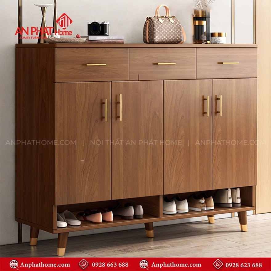 Tủ giày đẹp bằng gỗ cao cấp T-5472 11 Tủ giày đẹp bằng gỗ cao cấp T-5472 An Phát Home