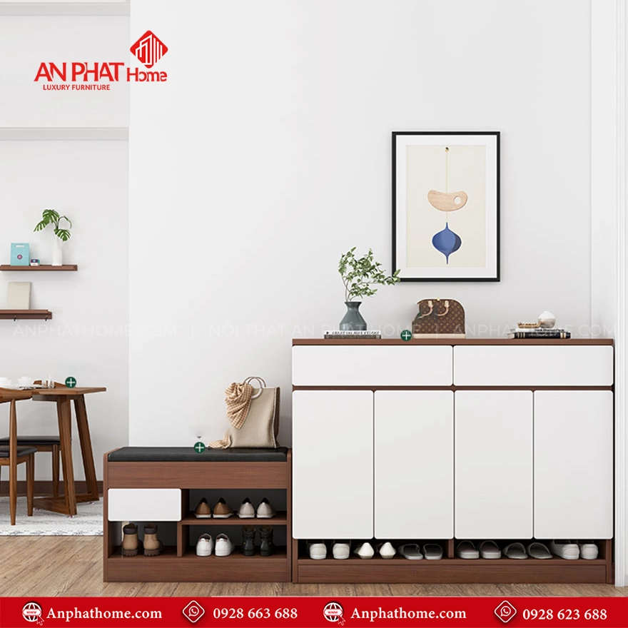 Tủ giày dép đa năng đẹp hiện đại, sang trọng T-5473 11 Tủ giày thông minh đa dạng kích thước