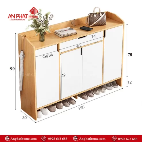 Tủ giày thông minh đa dạng kích thước