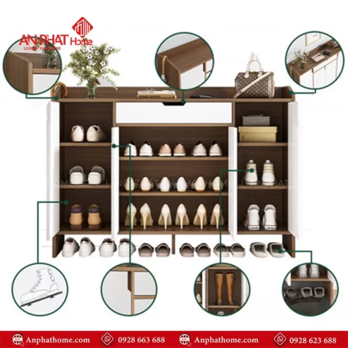 Tu giay dep da nang thiet ke dep mat T 5474 5