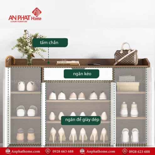 Tu giay dep da nang thiet ke dep mat T 5474 6