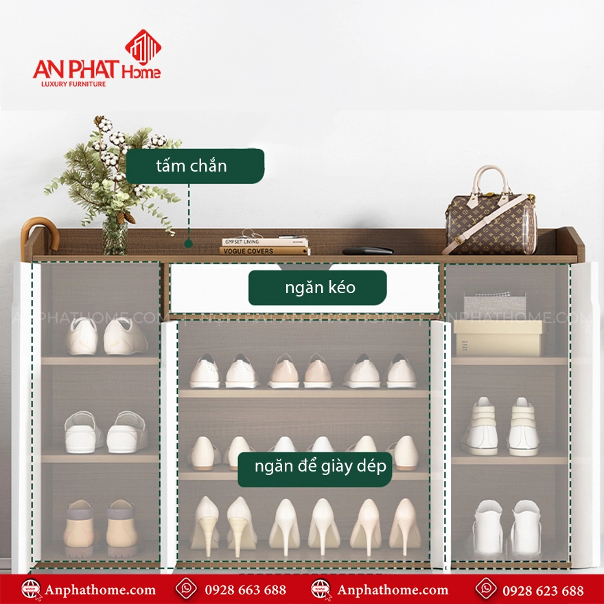 Tủ giày dép đa năng thiết kế đẹp mắt T-5474 15 Tu giay dep da nang thiet ke dep mat T 5474 6