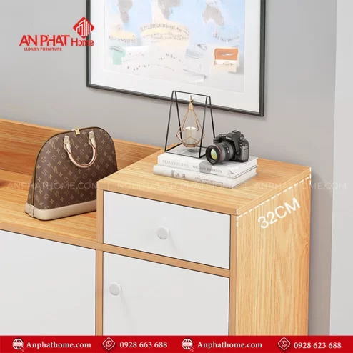 Tu giay hien dai sang trong bang go T 5475 3