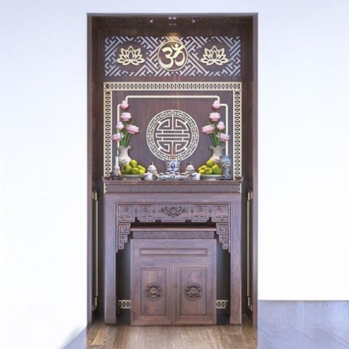 Bàn Thờ Chung Cư Gỗ Gụ BT-2376