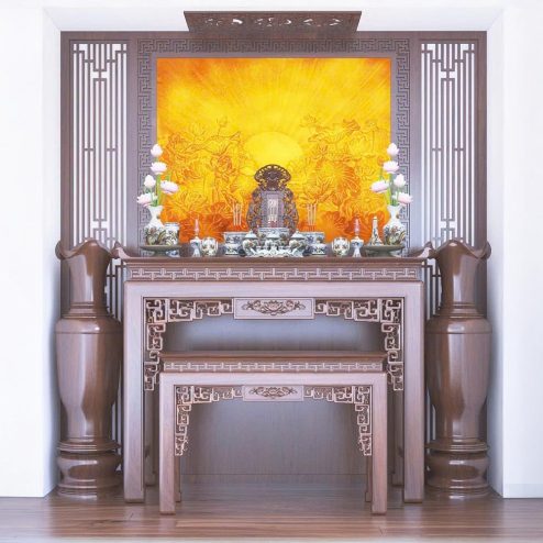 Bàn Thờ Chung Cư Gỗ Sồi BT-2324
