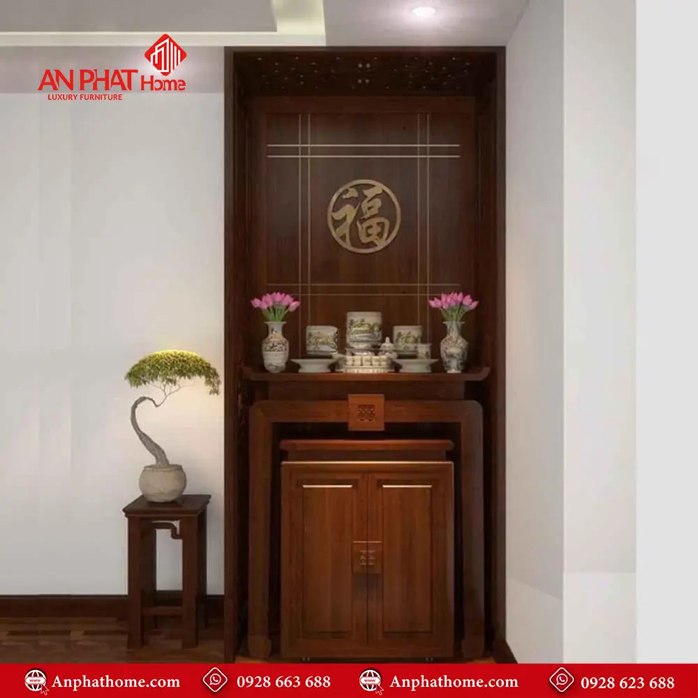 Bàn Thờ Đẹp Cho Nhà Chung Cư BT-2395 5 Bàn Thờ Đẹp Cho Nhà Chung Cư BT-2395