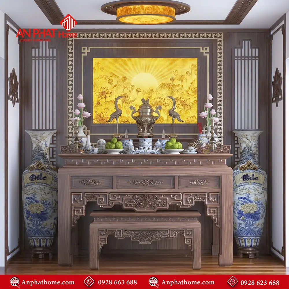 Bàn Thờ Đẹp Hiện Đại BT-2340 5 Bàn Thờ Đẹp Hiện Đại BT-2340