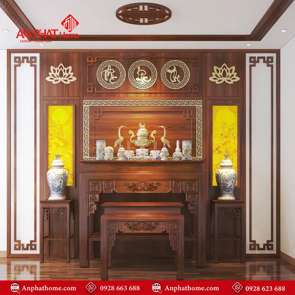 Bàn Thờ Gia Tiên Đẹp BT-2348 5 Bàn Thờ Gia Tiên Đẹp BT-2348