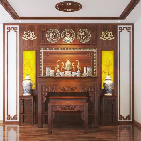 Bàn Thờ Gia Tiên Đẹp BT-2348