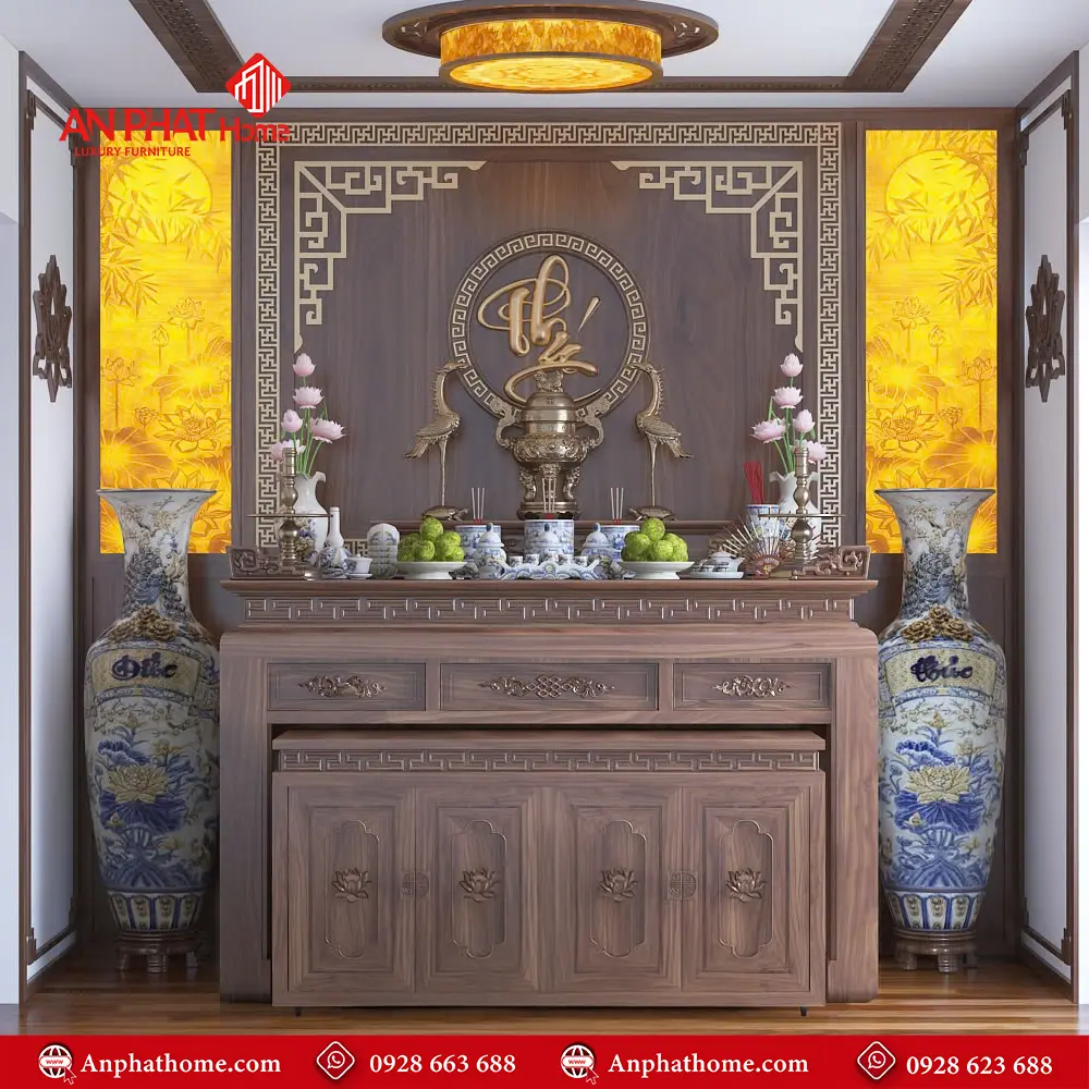 Bàn Thờ Gia Tiên Hiện Đại Đẹp BT-2383 3 Bàn Thờ Gia Tiên Hiện Đại Đẹp BT-2383