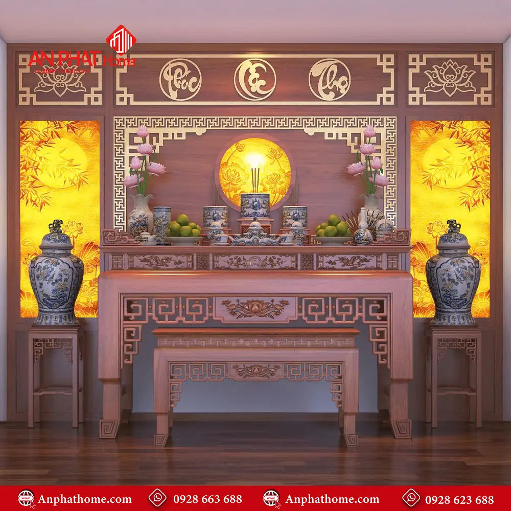 Bàn Thờ Gia Tiên Mẫu Hiện Đại BT-2367 3 Bàn Thờ Gia Tiên Mẫu Hiện Đại BT-2367