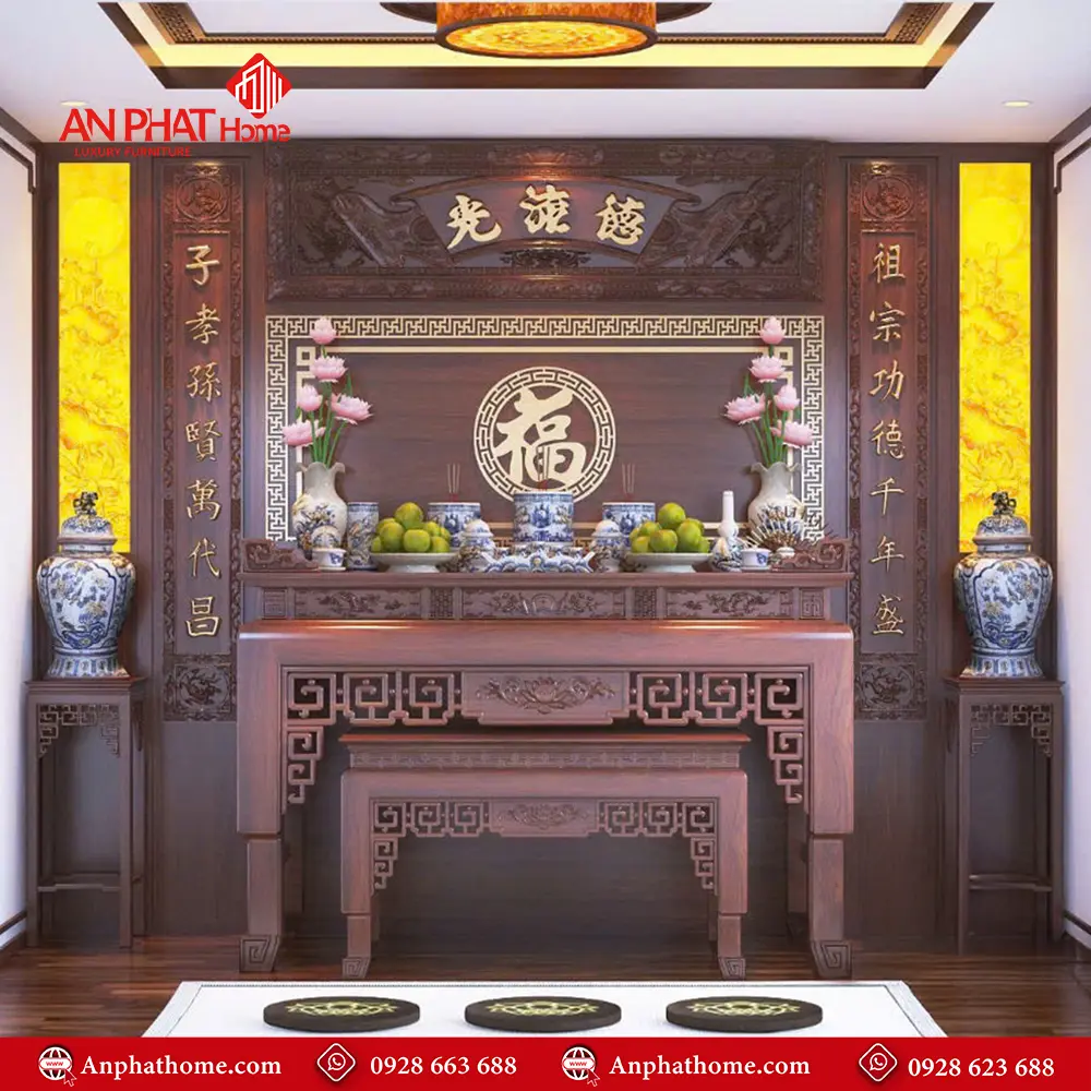 Bàn Thờ Gia Tiên Mẫu Thiết Kế BT-2341 5 Bàn Thờ Gia Tiên Mẫu Thiết Kế BT-2341