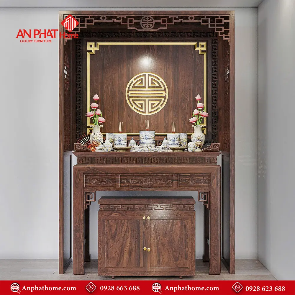 Bàn Thờ Nhỏ Gọn Cho Nhà Chung Cư BT-2374 3 Bàn Thờ Nhỏ Gọn Cho Nhà Chung Cư BT-2374