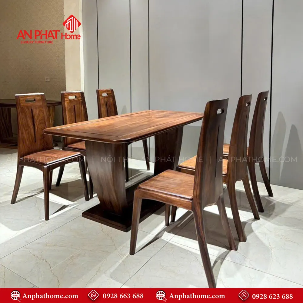Bộ bàn ghế ăn gỗ thiết kế hiện đại sang trọng BA-2044 9 Bộ bàn ghế ăn gỗ thiết kế hiện đại sang trọng BA-2044, thiết kế sang trọng, gia công tỉ mỉ từng chi tiết