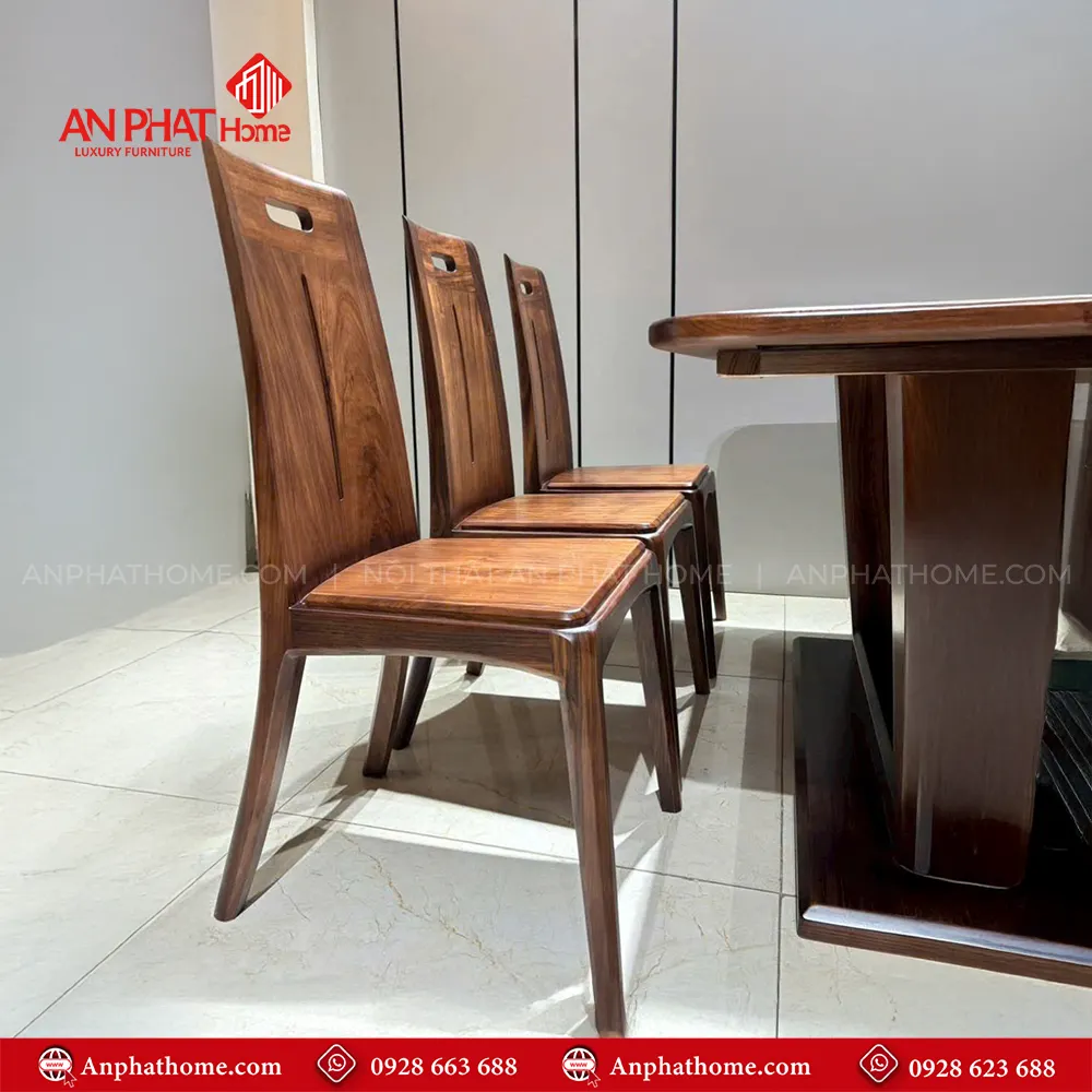 Bộ bàn ghế ăn gỗ thiết kế hiện đại sang trọng BA-2044 11 Ghế ngồi thiết kế sang trọng lưng ghế lớn tạo cảm giác ôm lưng khi ngồi