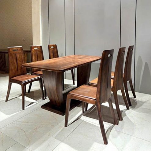 Bộ bàn ghế ăn gỗ thiết kế hiện đại sang trọng BA-2044
