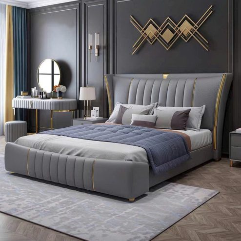 Giường Bọc Nệm Sang Trọng GN-266