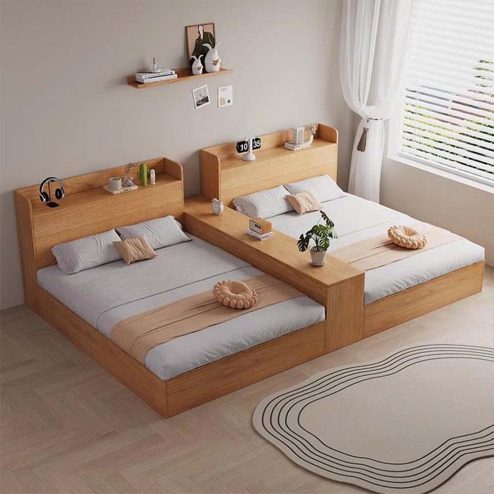 Giường Đôi Gỗ Công Nghiệp GN-215