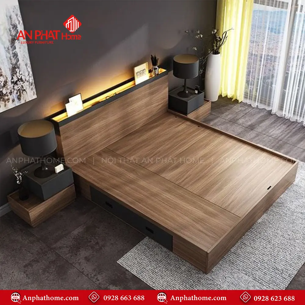 Giường Ngủ Gỗ MDF