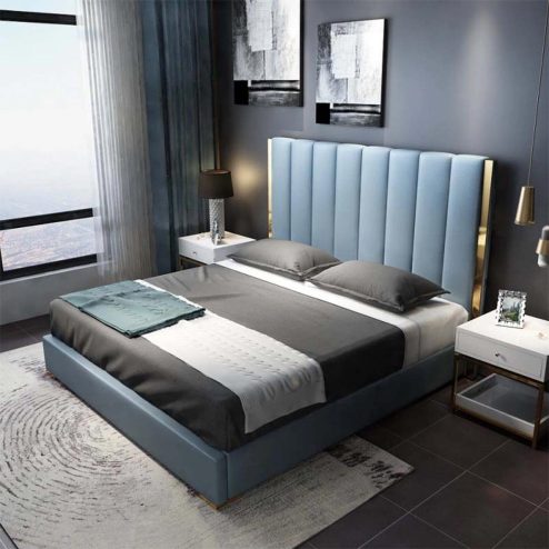 Giường Ngủ Hiện Đại Bọc Nỉ Cao Cấp GN-233