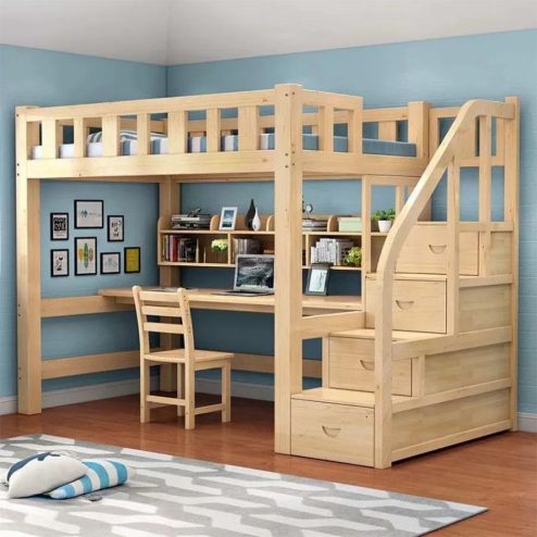 Giường Ngủ Thông Minh Kết Hợp Bàn Học Cho Bé GN-351