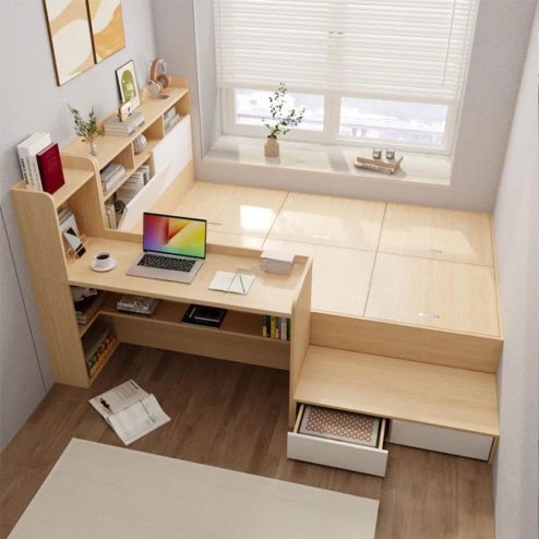 Giường Ngủ Thông Minh Kết Hợp Bàn Học GN-356