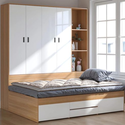 Giường Ngủ Thông Minh Kết Hợp Tủ Quần Áo GN-326