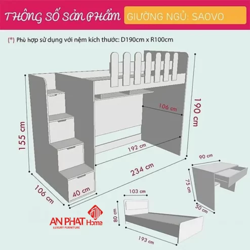 giuong tang dep cho be gn 33100001