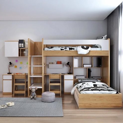 Giường Tầng Hiện Đại Cho Bé GN-322