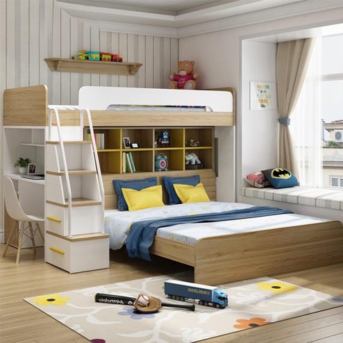 Giường Tầng Kết Hợp Bàn Học GN-315