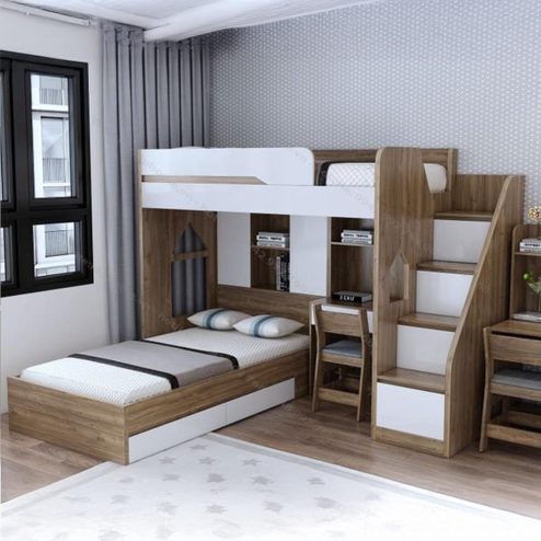 Giường Tầng Thông Minh Kết Hợp Bàn Học GN-332