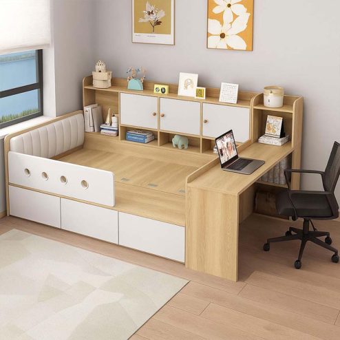 Giường Thông Minh Kết Hợp Bàn Học Và Ngăn Kéo GN-212