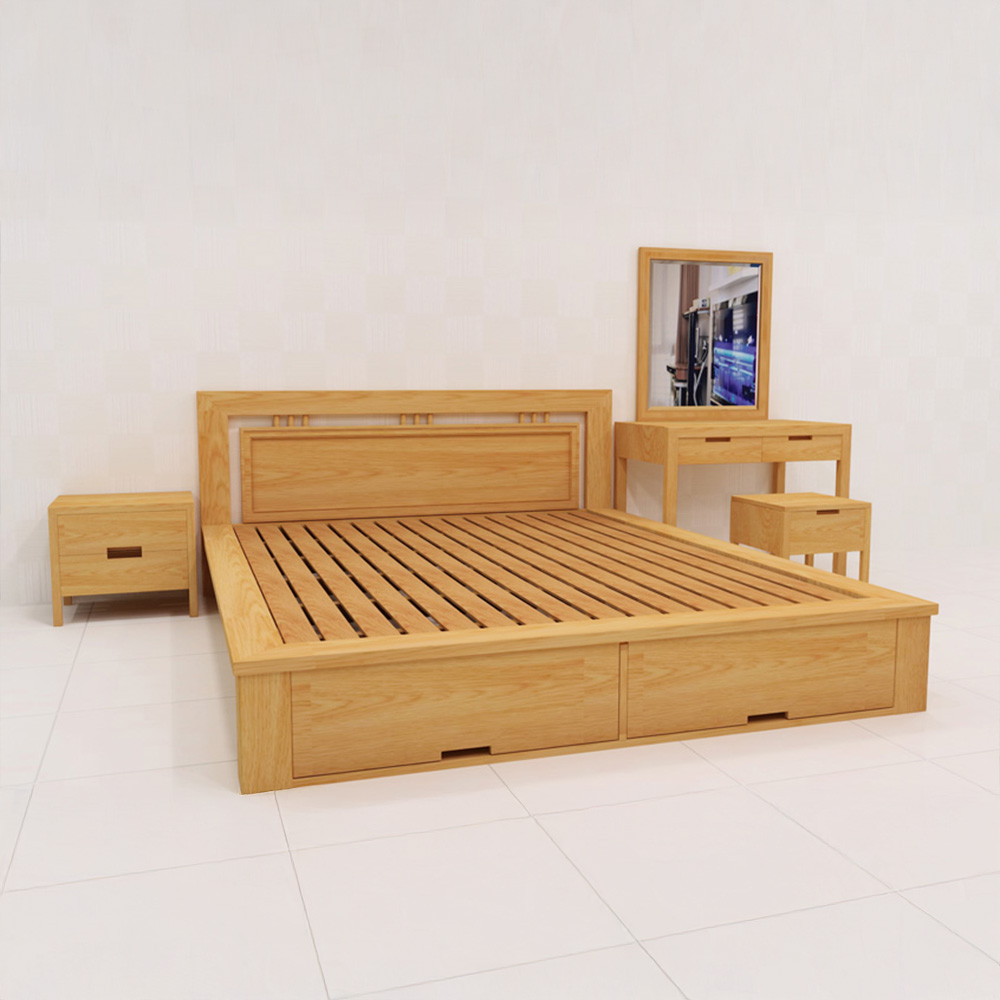 Giường Ngủ Gỗ Tự Nhiên
