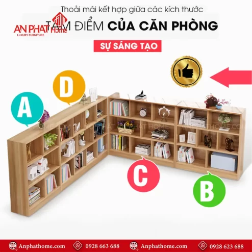 ke sach dung gia dinh t 544900001