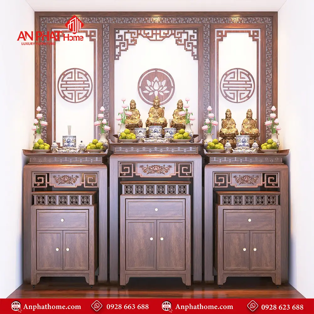 Không Gian Thờ 3 Bàn Đẹp BT-2358 5 Không Gian Thờ 3 Bàn Đẹp BT-2358