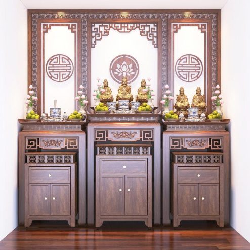 Không Gian Thờ 3 Bàn Đẹp BT-2358