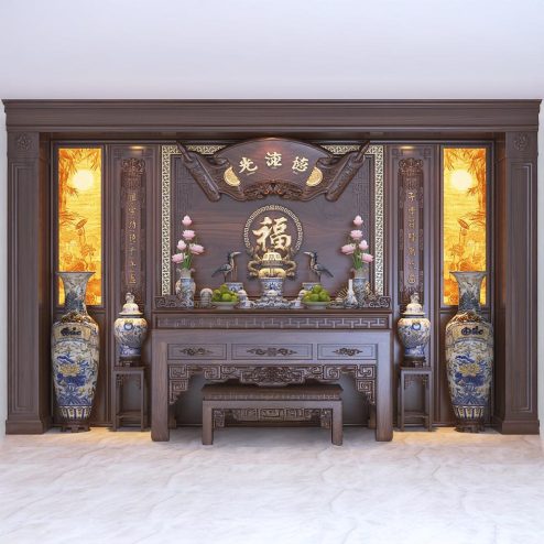 Không Gian Thờ Biệt Thự Cao Cấp BT-2355