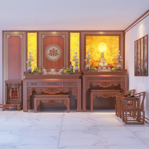 Không Gian Thờ Cao Cấp Cho Nhà Phố BT-2350