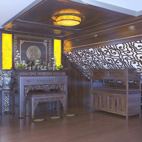 Không Gian Thờ Đẹp Cho Biệt Thự BT-2325