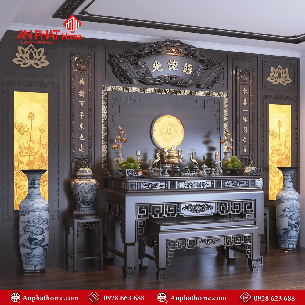 Không Gian Thờ Đẹp Hiện Đại Cho Nhà Phố BT-2360 3 Không Gian Thờ Đẹp Hiện Đại Cho Nhà Phố BT-2360