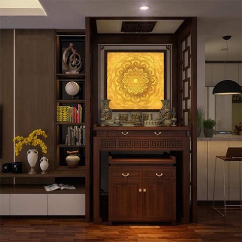 Mẫu Bàn Thờ Chung Cư Đẹp BT-2393