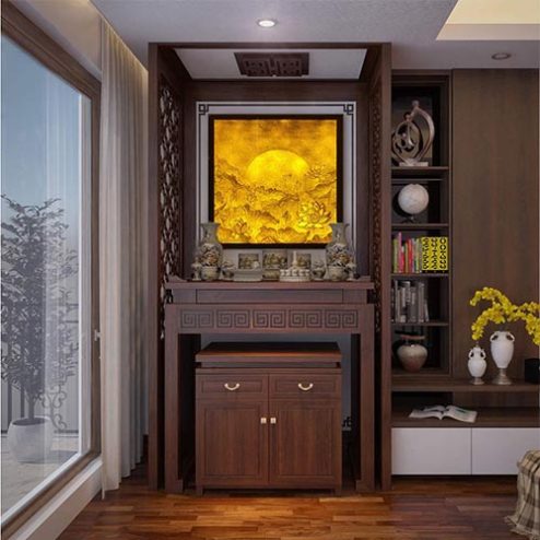 Mẫu Bàn Thờ Hiện Đại Cho Nhà Chung Cư BT-2394
