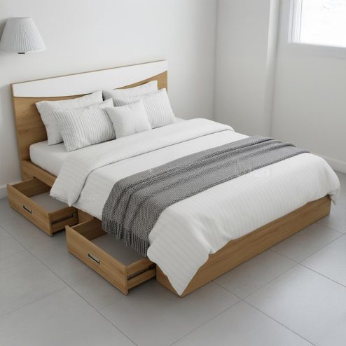 Mẫu Giường Gỗ Hiện Đại GN-255