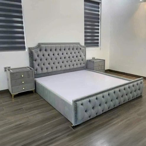 Mẫu Giường Ngủ Đẹp Bọc Nhung GN-287