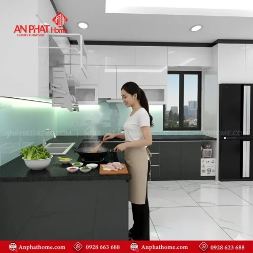 Tủ bếp hiện đại giá rẻ