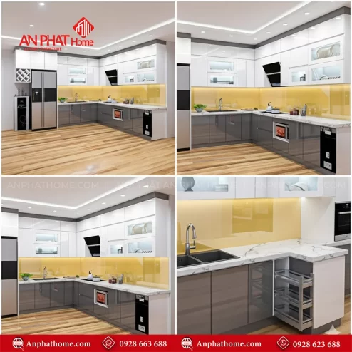 Mẫu tủ bếp đẹp đơn giản giá rẻ