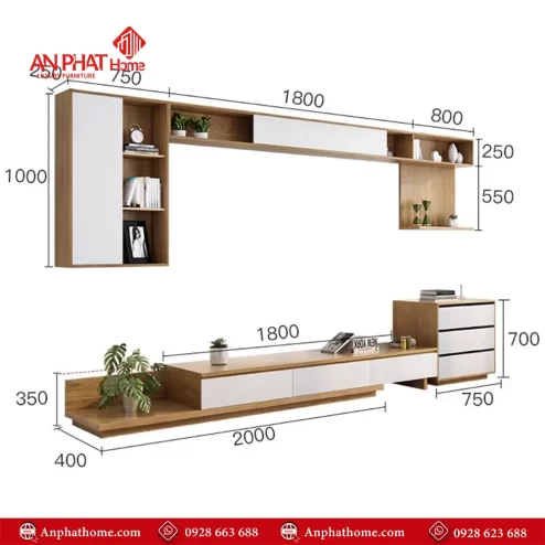 mau tu ke tivi phong cach chau au t 536400001