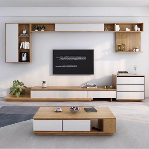 Mẫu Tủ Kệ Tivi Phong Cách Châu Âu T-5364