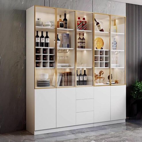 Mẫu Tủ Rượu Cánh Kính Sang Trọng T-5332