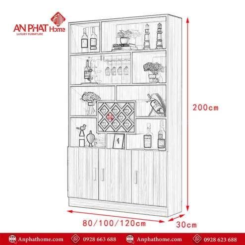 mau tu ruou phong khach thiet ke hien dai t 532700003